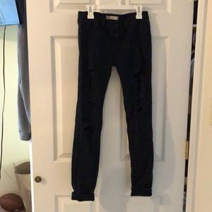 bullhead black destroyed jeggings